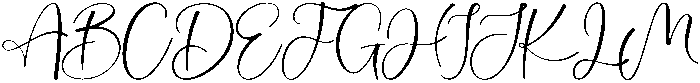 Highland Regular otf (400) Font UPPERCASE