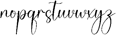 Highland Regular otf (400) Font LOWERCASE