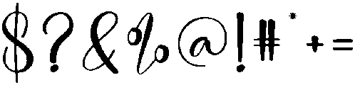 Highland Regular otf (400) Font OTHER CHARS