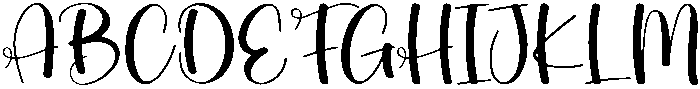 Highland Regular otf (400) Font UPPERCASE
