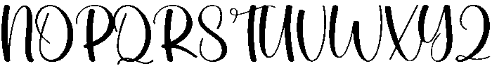 Highland Regular otf (400) Font UPPERCASE