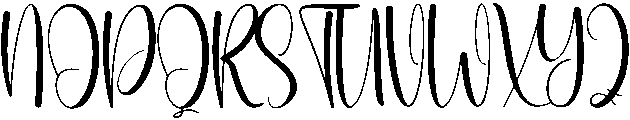 Highland Regular otf (400) Font UPPERCASE