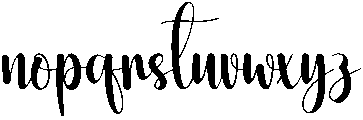 Highland Regular otf (400) Font LOWERCASE