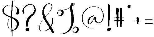 Highland Regular otf (400) Font OTHER CHARS