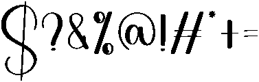 Highland Regular otf (400) Font OTHER CHARS