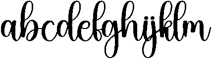 Highland Regular otf (400) Font LOWERCASE