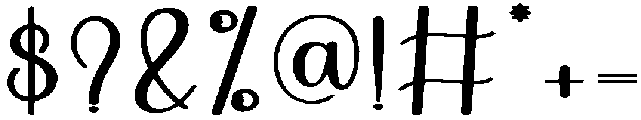 Highland Regular otf (400) Font OTHER CHARS