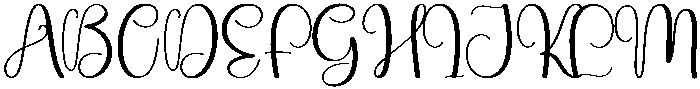 Highland Regular otf (400) Font UPPERCASE