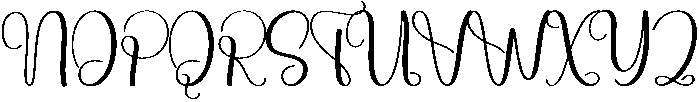 Highland Regular otf (400) Font UPPERCASE