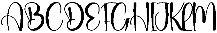 Highland Regular otf (400) Font UPPERCASE