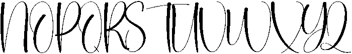 Highland Regular otf (400) Font UPPERCASE