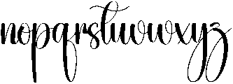 Highland Regular otf (400) Font LOWERCASE