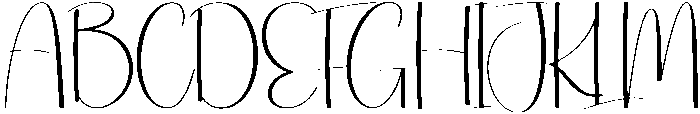 Highland Regular otf (400) Font UPPERCASE