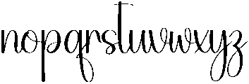 Highland Regular otf (400) Font LOWERCASE