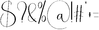 Highland Regular otf (400) Font OTHER CHARS