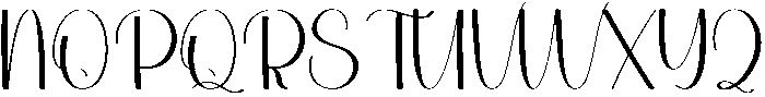 Highland Regular otf (400) Font UPPERCASE