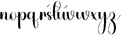 Highland Regular otf (400) Font LOWERCASE
