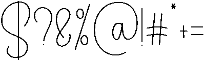 Highland Regular otf (400) Font OTHER CHARS