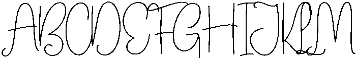 Highland Regular otf (400) Font UPPERCASE