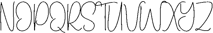 Highland Regular otf (400) Font UPPERCASE