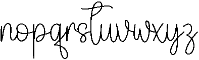 Highland Regular otf (400) Font LOWERCASE