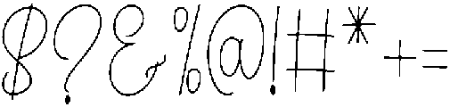 Highland Regular otf (400) Font OTHER CHARS