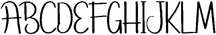 Highland Regular otf (400) Font UPPERCASE