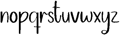 Highland Regular otf (400) Font LOWERCASE