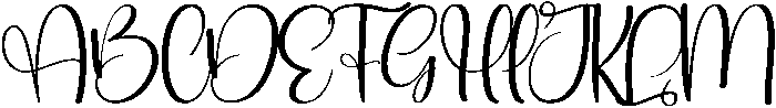 Highland Regular otf (400) Font UPPERCASE