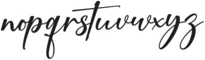 Highland-Signature otf (400) Font LOWERCASE