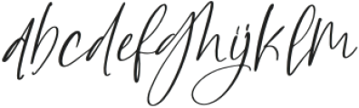 Highland Soonbeam Italic otf (400) Font LOWERCASE