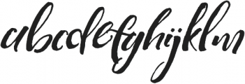 Highline Alternates Slanted otf (400) Font LOWERCASE