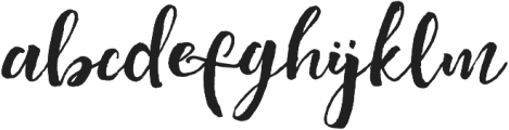 Highline otf (400) Font LOWERCASE
