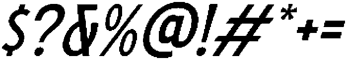 Highmark Italic Italic otf (400) Font OTHER CHARS