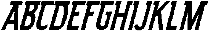 Highmark Rough Italic Italic otf (400) Font UPPERCASE