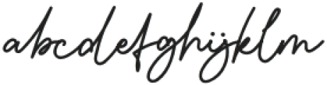 Highpath Signature otf (400) Font LOWERCASE