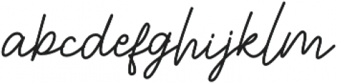 Highrush Handwriting otf (400) Font LOWERCASE