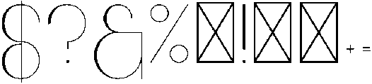 Highway Light otf (300) Font OTHER CHARS