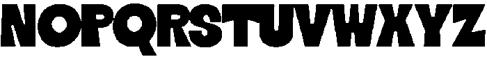 Highway Motel Sans Regular otf (400) Font UPPERCASE