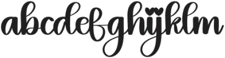 Higlight Regular otf (300) Font LOWERCASE
