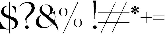 Hikari otf (400) Font OTHER CHARS