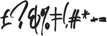 Hikayoshi-Regular otf (400) Font OTHER CHARS