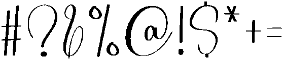 Hiking Regular otf (400) Font OTHER CHARS