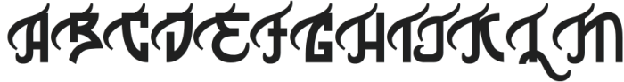 Hikma Glyphs Regular otf (400) Font UPPERCASE