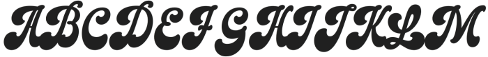 Hiladous Regular otf (400) Font UPPERCASE