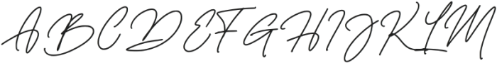 Hilanda Signature Regular otf (400) Font UPPERCASE