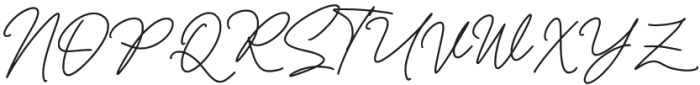 Hilanda Signature Regular otf (400) Font UPPERCASE