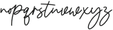 Hilanda Signature Regular otf (400) Font LOWERCASE