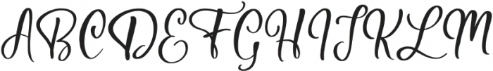 Hildegard-Regular otf (400) Font UPPERCASE
