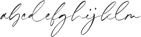 Hillary Nature otf (400) Font LOWERCASE